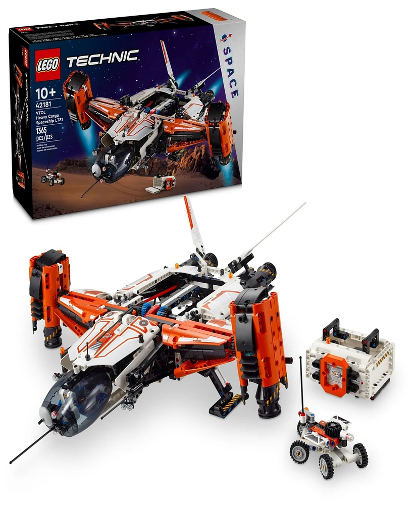 Lego Technic Vtol Heavy Cargo Spaceship LT81 Building Toy 42181, 1365 Pieces