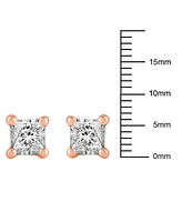 Diamond Princess-Cut Stud Earrings (3/4 ct. t.w.) 14k Gold