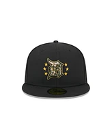 New Era Men's Black Detroit Tigers 2024 Armed Forces Day On-Field 59FIFTY Fitted Hat