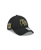 New Era Men's Black Tampa Bay Rays 2024 Armed Forces Day 39THIRTY Flex Hat