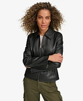 Levi's Women's Faux Leather Laydown Collar Jacket