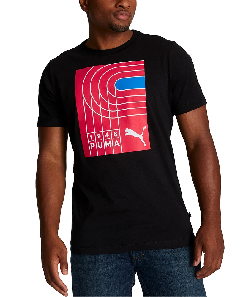 Puma Men's On Your Mark Short-Sleeve Graphic T-Shirt