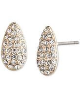 Lauren Ralph Lauren Gold-Tone Pave Pear-Shape Stud Earrings