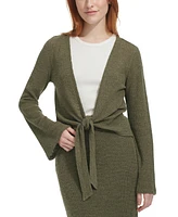 Andrew Marc Sport Women's Tie-Front Bell-Sleeve Cardigan