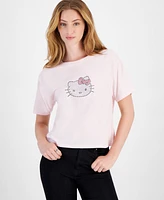 Love Tribe Juniors' Hello Kitty Rhinestone Cotton Tee