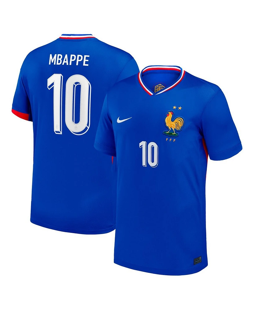 Nike Men's Kylian Mbappe Blue France National Team 2024 Home Replica Jersey