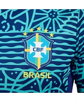 Nike Men's Blue Brazil National Team 2024 Academy Pro Pre-Match Top