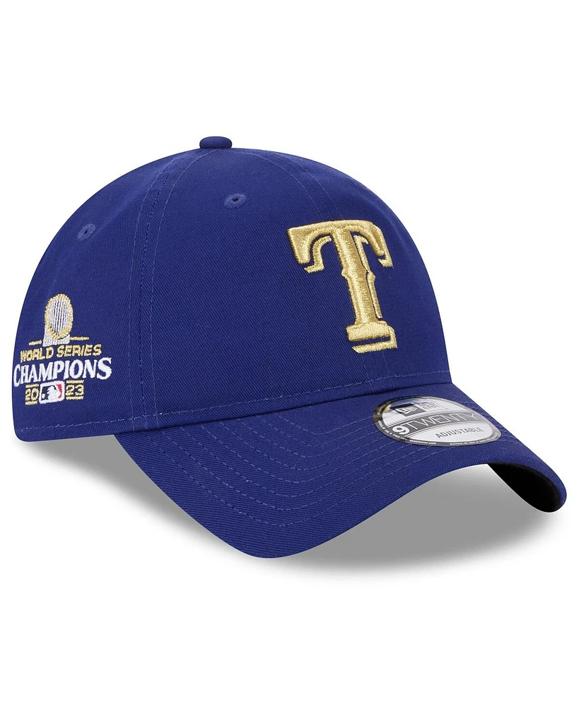 New Era Men's Royal Texas Rangers 2024 Gold Collection 9TWENTY Adjustable Hat