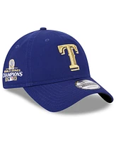 New Era Men's Royal Texas Rangers 2024 Gold Collection 9TWENTY Adjustable Hat