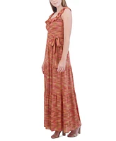 Eliza J Women's Crochet Ruffled Square-Neck Maxi Dress