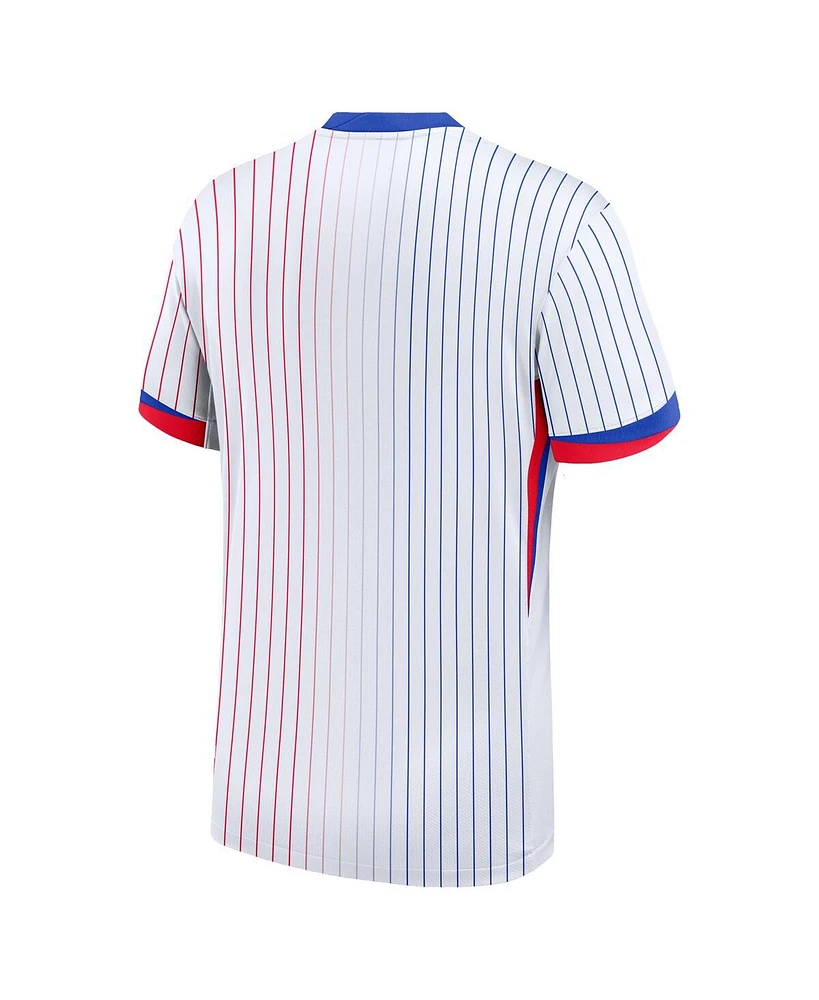 Nike Men's White France National Team 2024 Away Replica Blank Jersey