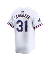 Nike Men's Max Scherzer White Texas Rangers 2024 Gold Collection Limited Player Jersey