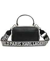 Karl Lagerfeld Paris Simone Karl Leather Small Camera Crossbody