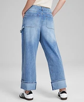 And Now This Women's Slouchy Cropped Cuff Jeans, Created for Macy's