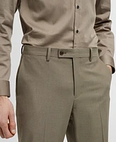 Mango Men's Stretch Fabric Slim-Fit Suit Pants