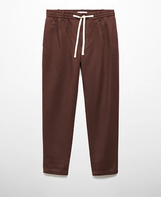 Mango Men's Slim-Fit Drawstring Pants