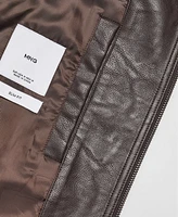 Mango Men's Nappa Leather-Effect Jacket