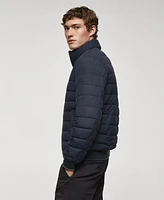 Mango Men's Ultra-Lightweight Water-Repellent Quilted Anorak