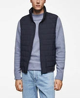 Mango Men's Ultralight Water-Repellent Quilted Vest