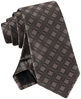 Calvin Klein Men's Double-Rail Grid Tie