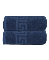 Ozan Premium Home Milos Greek Key 100% Turkish Cotton Hand Towel, 16" x 30"