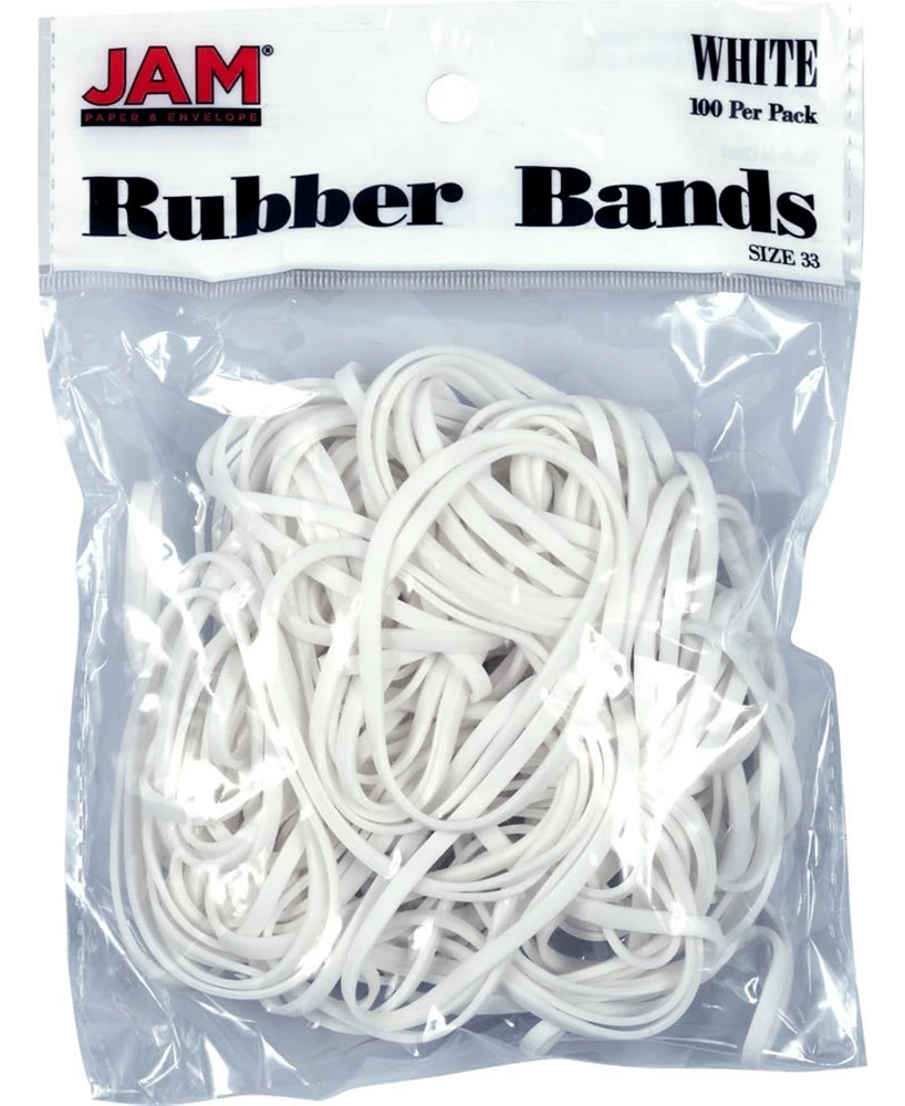 Jam Paper Rubber Bands - Size 33 - 100 Per Pack