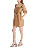 Steve Madden Women's Inara Square-Neck Puff-Sleeve Mini Dress