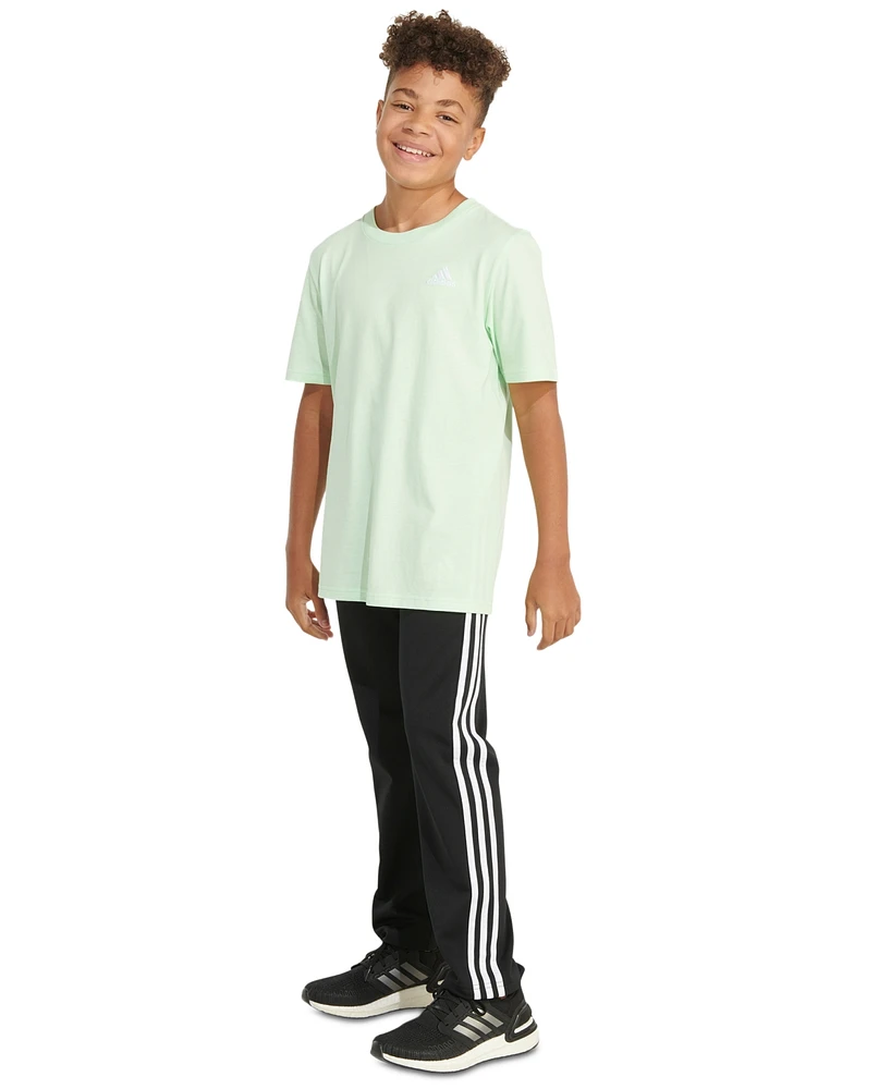 adidas Big Boys Cotton Short-Sleeve Essential Embroidered Logo T-Shirt