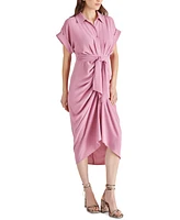 Steve Madden Women's Tori Tie-Waist Short-Sleeve Shirtdress