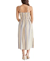 Steve Madden Women's Zuri Striped Smocked Midi Dress