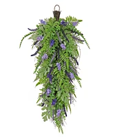 National Tree Company 30 Fern and Astilbe Flowers Teardrop