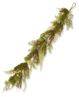National Tree Company 45 Garden Accents Fern and Lavender Garland