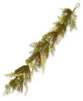 National Tree Company 45 Garden Accents Fern and Lavender Garland