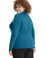 Charter Club Plus Cashmere Turtleneck Sweater, Created for Macy's