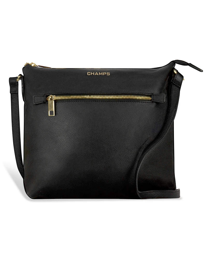 Champs Leather Crossbody Bag