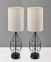 Adesso 16" Chiara Set of 2 Table Lamps