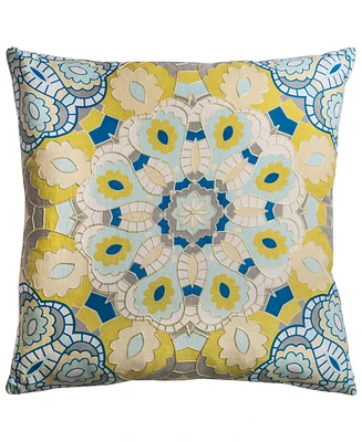 Rizzy Home Medallion Polyester Filled Decorative Pillow, 20" x 20"