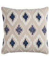 Rizzy Home Ikat Polyester Filled Decorative Pillow, 20" x