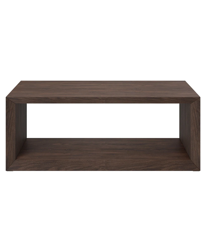 Hudson & Canal Osmond 48" Wide Rectangular Coffee Table in Alder