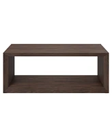 Hudson & Canal Osmond 48" Wide Rectangular Coffee Table in Alder