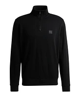 Boss by Hugo Men's Logo Patch Zip-Neck Sweatshirt