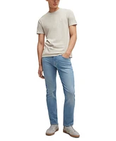 Boss by Hugo Men's Blue Super-Stretch Slim-Fit Jeans