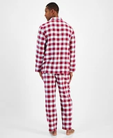 Club Room Men's 2-Pc. Sato Plaid Flannel Pajama Set, Created for Macy's