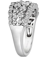 Le Vian Vanilla Diamond Openwork Multirow Ring (1-1/4 ct. t.w.) in Platinum