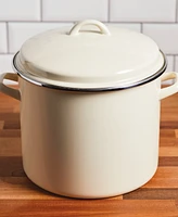 Rachael Ray Enamel on Steel 12-Qt. Covered Stockpot