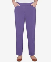 Alfred Dunner Petite Charm School Pull On Classic Charmed Pant, & Short