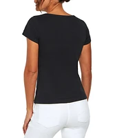 Three Dots Women's Short Sleeve T-Shirt