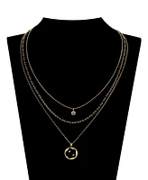 Unwritten Cubic Zirconia Star Paperclip Layered Necklace Set