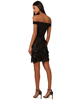 Adrianna by Papell Women's Sequin Floral Cocktail Dress