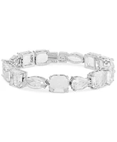 Guess Mixed Cut Crystal Statement Flex Bracelet